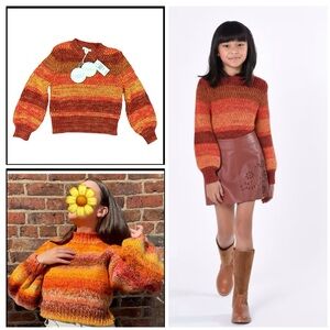 NWT Chloe Mini Me Multicolor Knit Sweater Size 6 (girl)